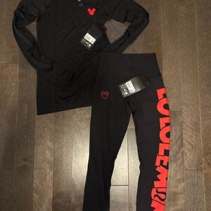 Lululemon Athletica Black Disney Set